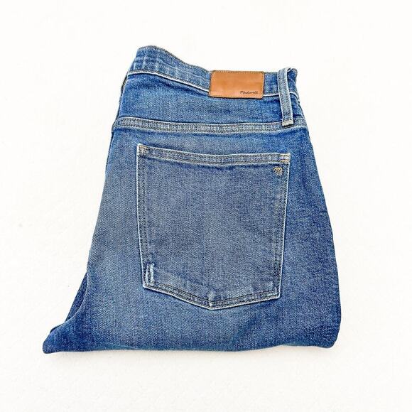 Madewell Blue Straight Leg Jeans - Picture 1 of 8